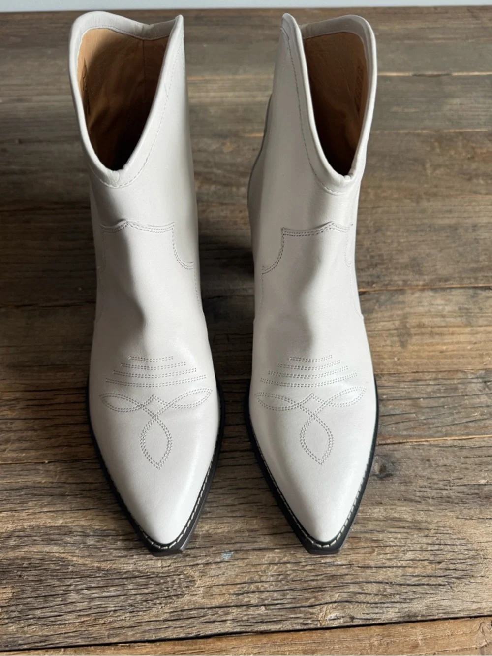 ISABEL MARANT DARIZO LEATHER COWBOY BOOTS. NWT. SIZE 40. 🤍 - Picture 4 of 6